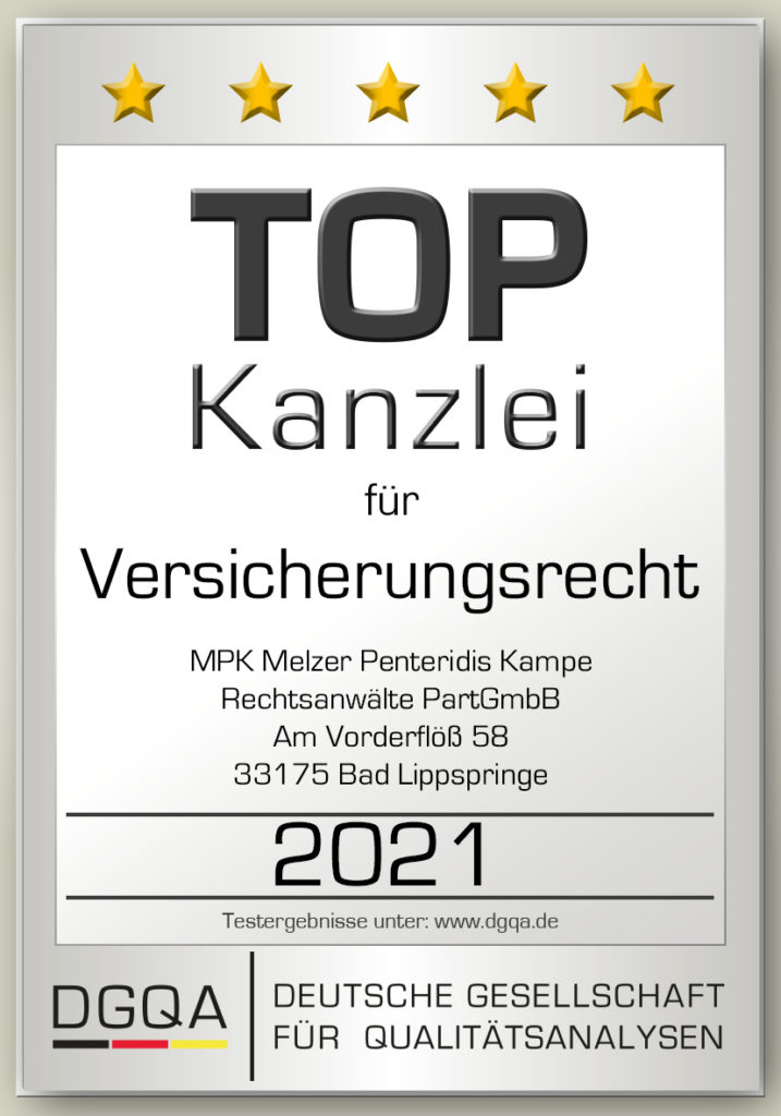 Ihre Fachkanzlei aus Paderborn • MPK – Melzer Penteridis Kampe• Fachanwalt Rechtsanwalt Versicherungsrecht